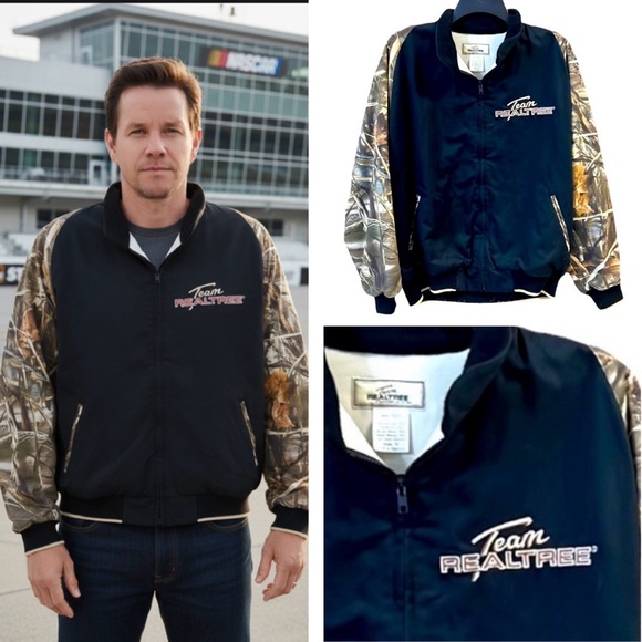 Team RealTree Signature Edition Rare RetroRacing Jacket Varsity Style Medium